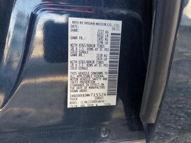2021 NISSAN FRONTIER S - 1N6ED0EB3MN715526