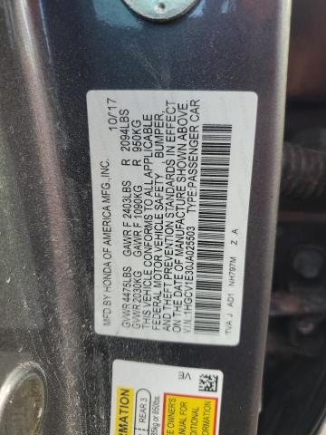 2018 HONDA ACCORD SPO #3109866527