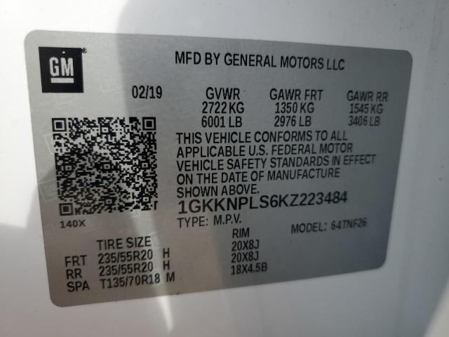 VIN 1GKKNPLS6KZ223484 2019 GMC ACADIA DEN no.13