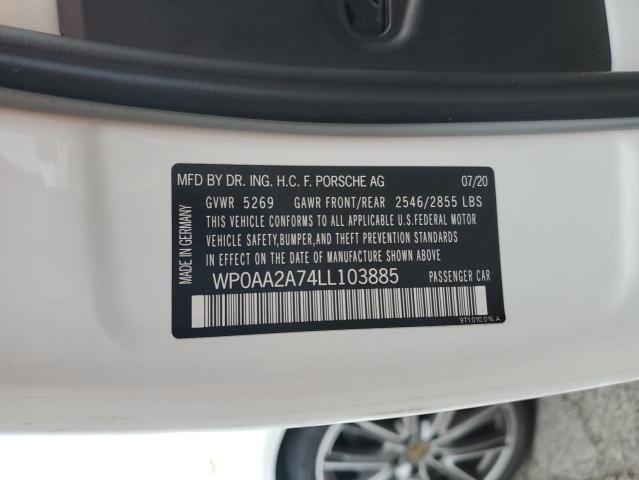 2020 PORSCHE PANAMERA B WP0AA2A74LL103885