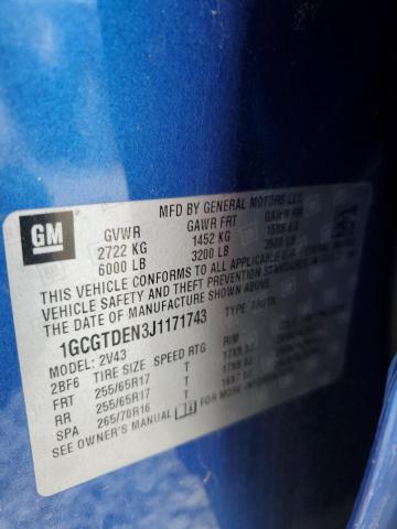 2018 CHEVROLET COLORADO Z - 1GCGTDEN3J1171743