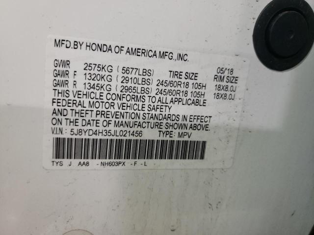 2018 ACURA MDX - 5J8YD4H35JL021456