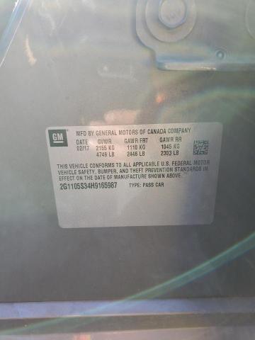 2017 CHEVROLET IMPALA LT - 2G1105S34H9165987