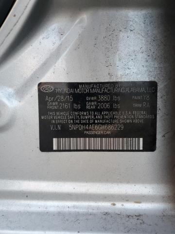 2016 HYUNDAI ELANTRA SE - 5NPDH4AE6GH686229