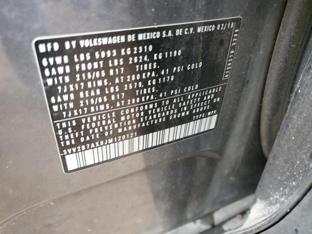 2018 VOLKSWAGEN TIGUAN SE - 3VV2B7AX8JM120121