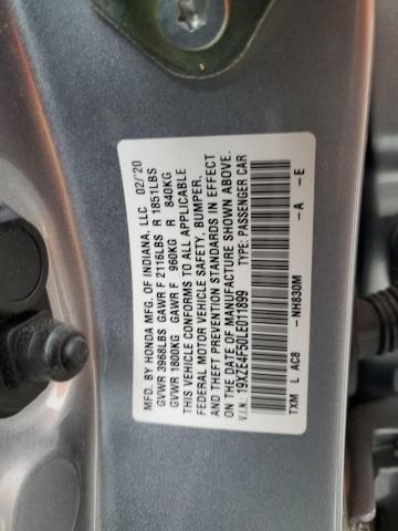 2020 HONDA INSIGHT EX - 19XZE4F50LE011899