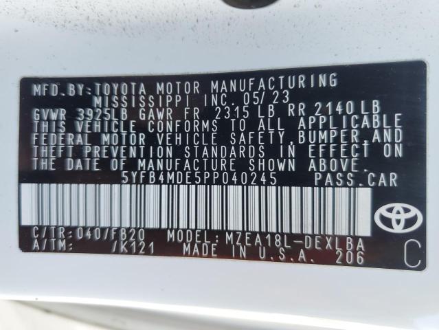 2023 TOYOTA COROLLA LE - 5YFB4MDE5PP040245