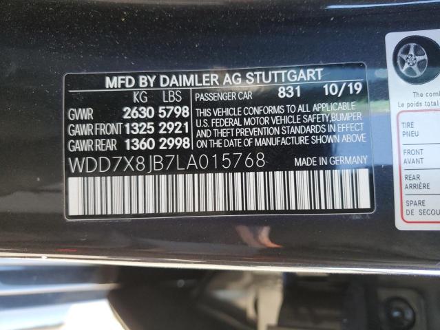 2020 MERCEDES-BENZ AMG GT 63 WDD7X8JB7LA015768
