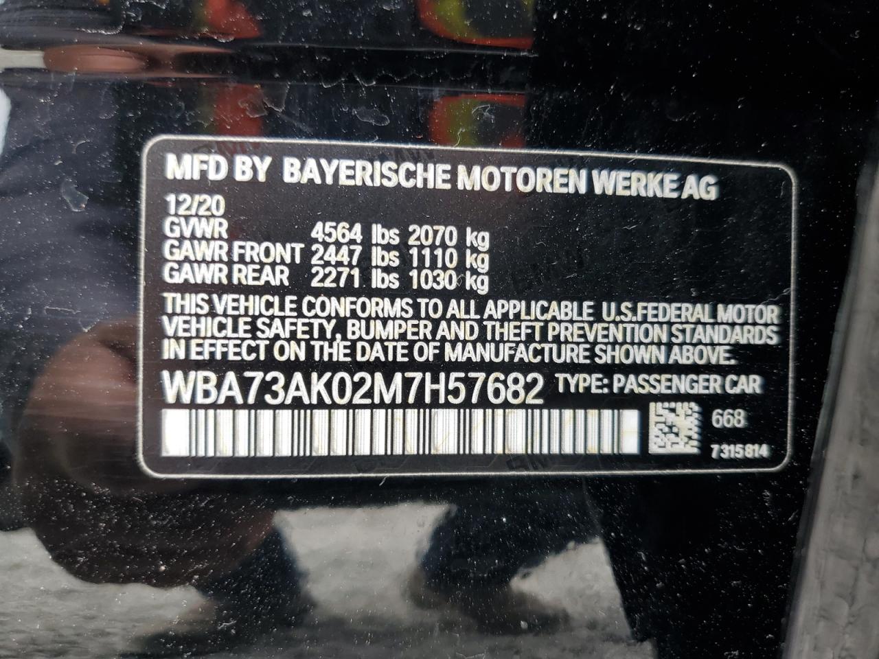 Lot #2974422512 2021 BMW 228XI