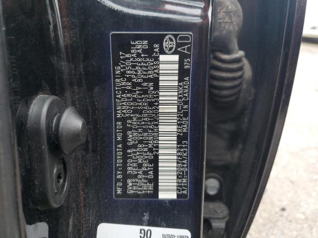2018 TOYOTA COROLLA L - 2T1BURHEXJC024315