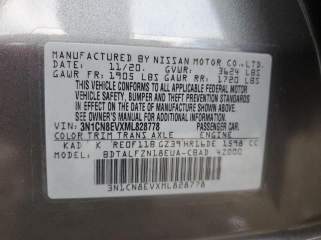 2021 NISSAN VERSA SV - 3N1CN8EVXML828778