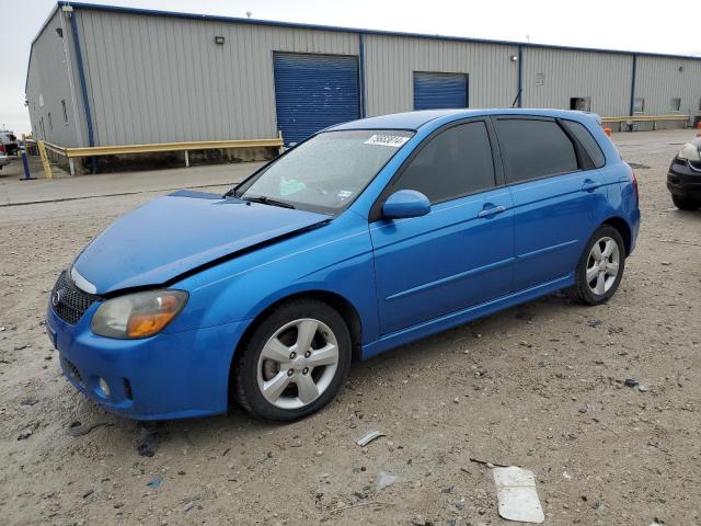 KIA SPECTRA5 5 2008 blue  gas KNAFE161685012490 photo #1