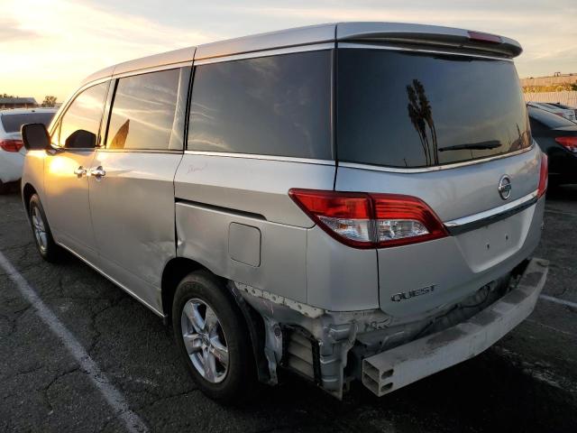 NISSAN QUEST S 2013 silver  gas JN8AE2KP3D9064955 photo #3