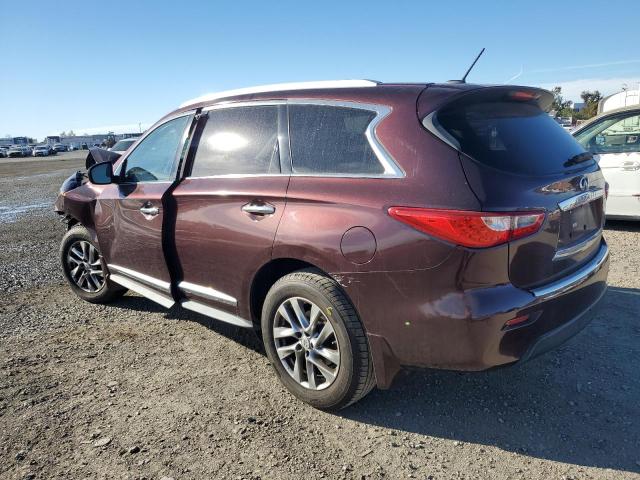 INFINITI JX35 2013 maroon  gas 5N1AL0MN0DC310151 photo #3