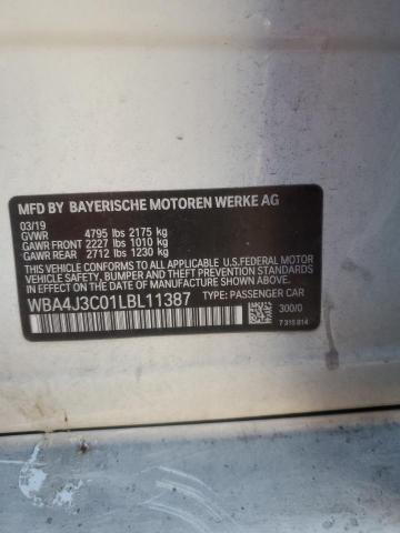 VIN WBA4J3C01LBL11387 2020 BMW 4 SERIES no.12