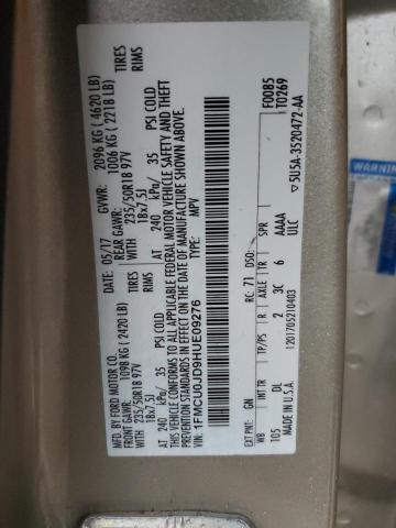2017 FORD ESCAPE TIT - 1FMCU0JD9HUE09276