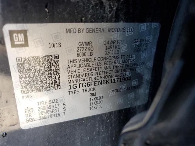 2019 GMC CANYON ALL 1GTG6FEN6K1171904