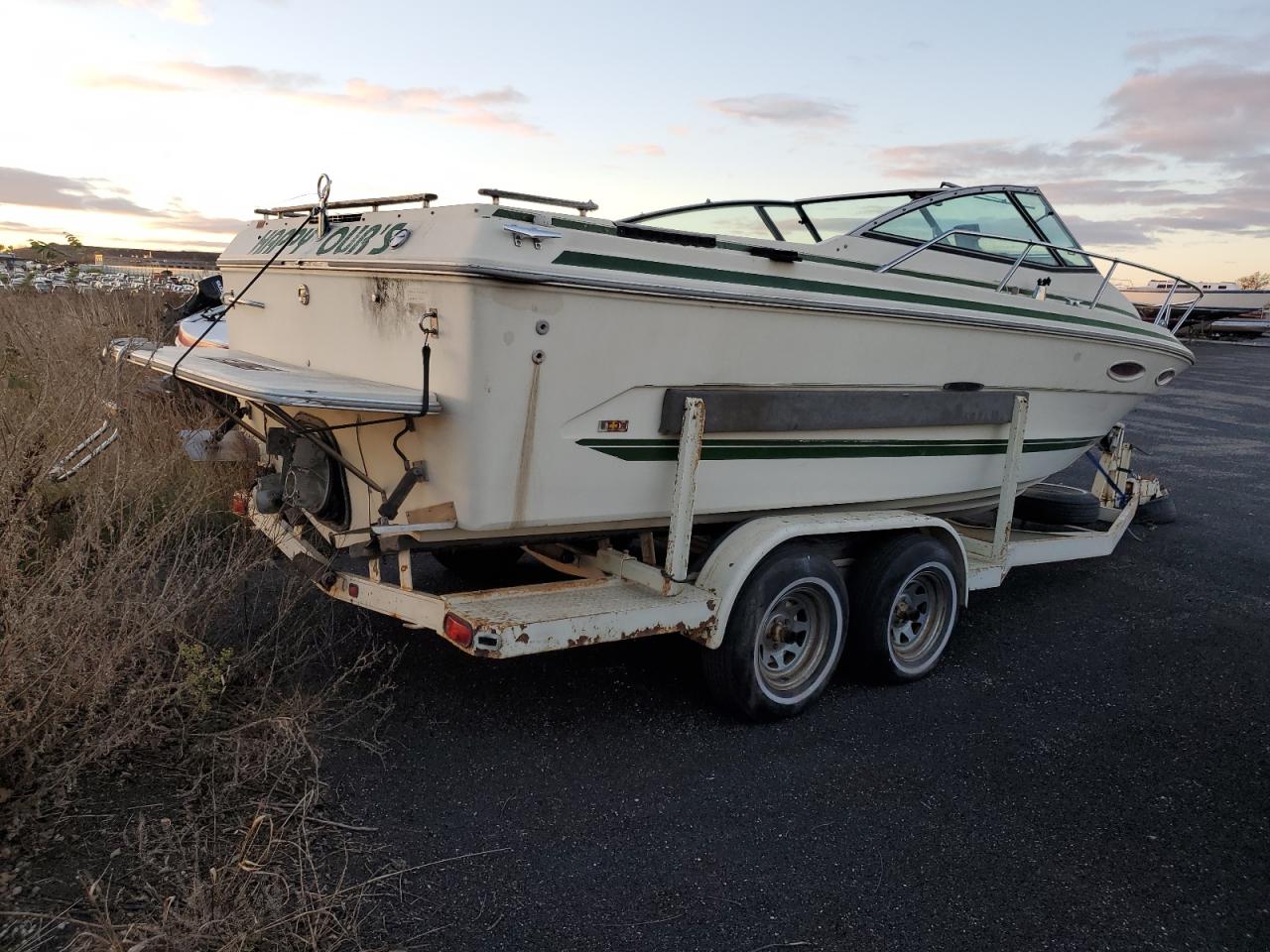 Lot #2972453430 1995 BOAT W/TRAILER