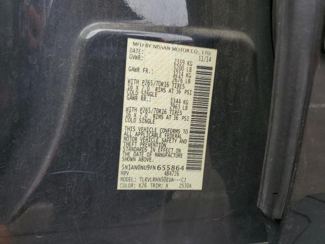 2015 NISSAN XTERRA X 5N1AN0NU9FN655864