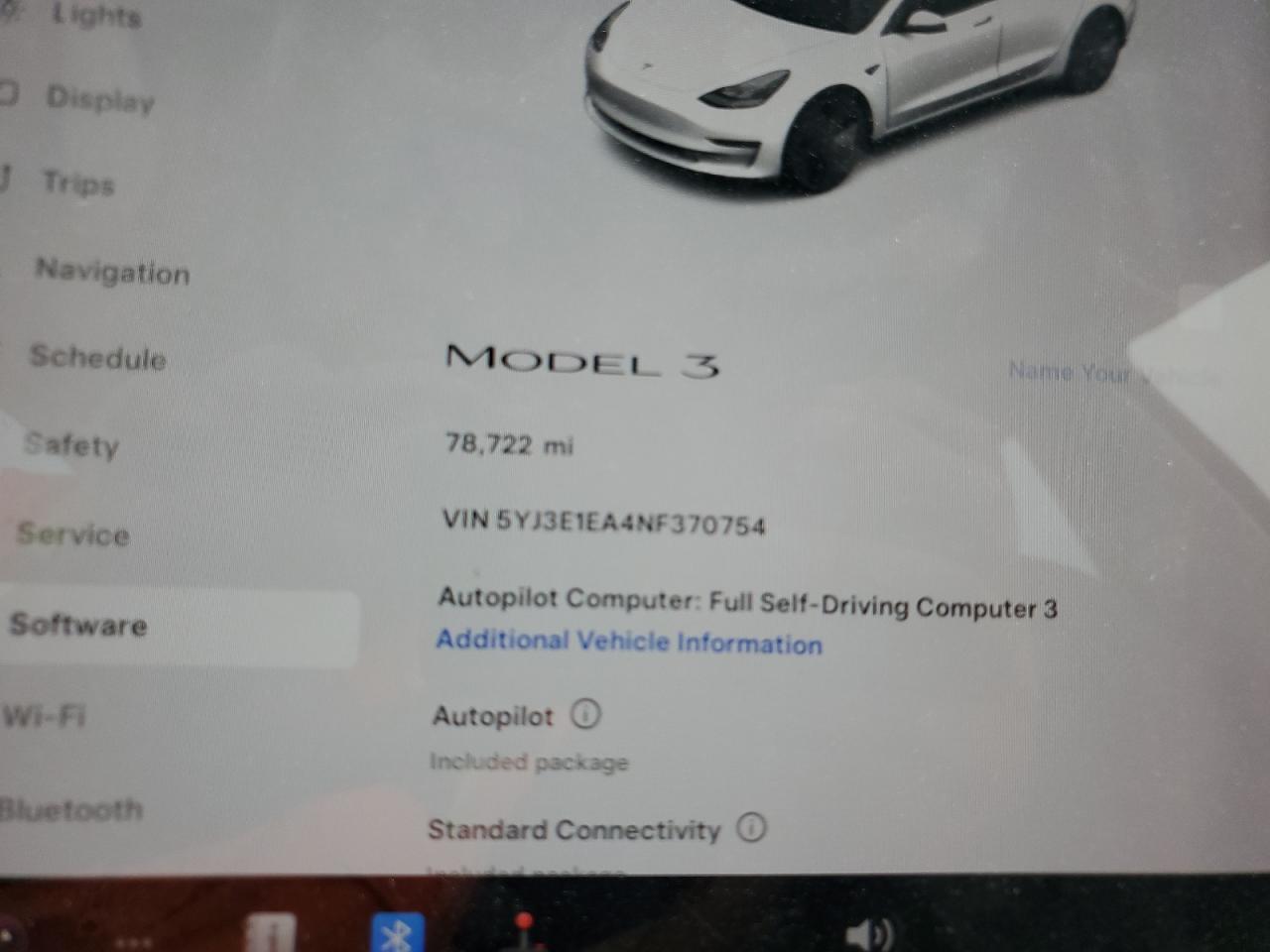 Lot #2991401842 2022 TESLA MODEL 3