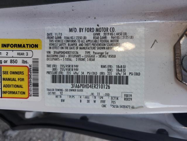 VIN 3FA6P0HD4ER210126 2014 Ford Fusion, SE no.13