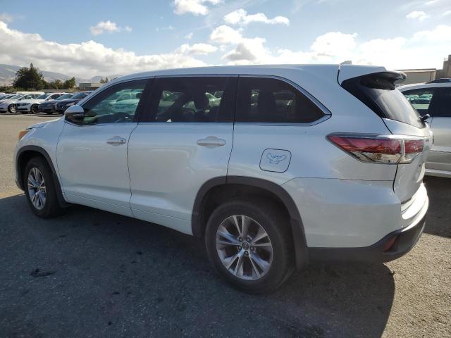 TOYOTA HIGHLANDER 2016 white  gas 5TDBKRFH0GS281325 photo #3