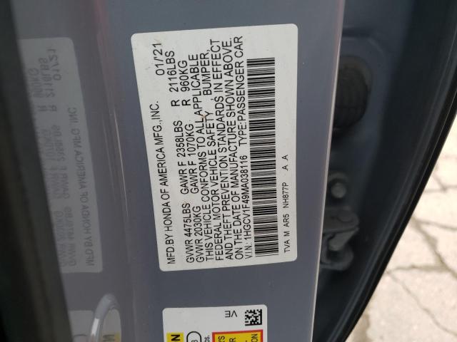 2021 HONDA ACCORD SPO - 1HGCV1F49MA038116