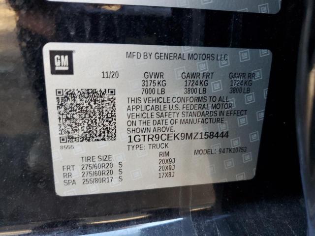 2021 GMC SIERRA K15 - 1GTR9CEK9MZ158444
