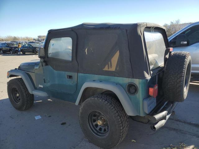 JEEP WRANGLER / 1997 green 2dr spor gas 1J4FY29P0VP446382 photo #3