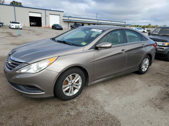 HYUNDAI SONATA GLS 2014 tan  gas 5NPEB4AC2EH907455 photo #1