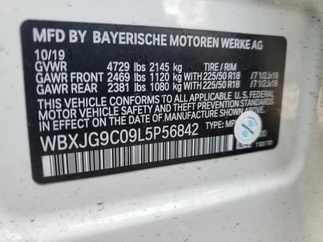 VIN WBXJG9C09L5P56842 2020 BMW X1 no.14