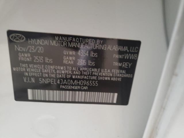 2021 HYUNDAI SONATA SEL - 5NPEL4JA0MH096555