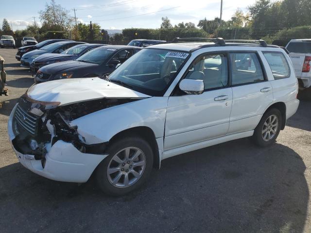 SUBARU FORESTER 2 2007 white  gas JF1SG65647G736242 photo #1