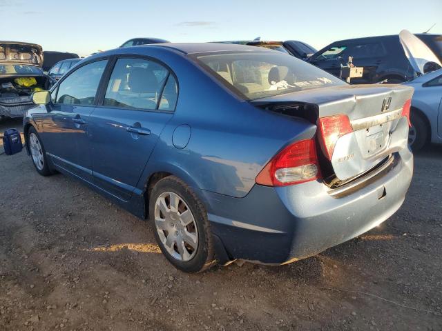 HONDA CIVIC LX 2009 blue  gas 19XFA165X9E001290 photo #3
