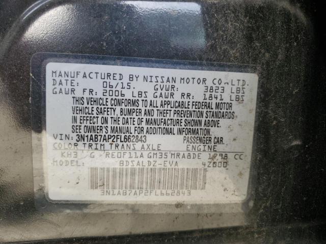 2015 NISSAN SENTRA S - 3N1AB7AP2FL662843