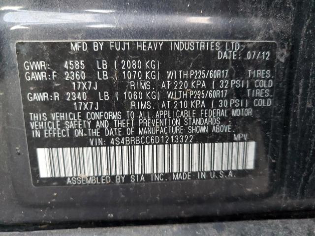 VIN 4S4BRBCC6D1213322 2013 Subaru Outback, 2.5I Pre... no.13