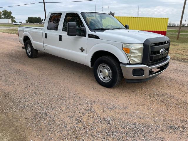 FORD F350 SUPER 2011 white crew pic diesel 1FT8W3AT4BEB92122 photo #1