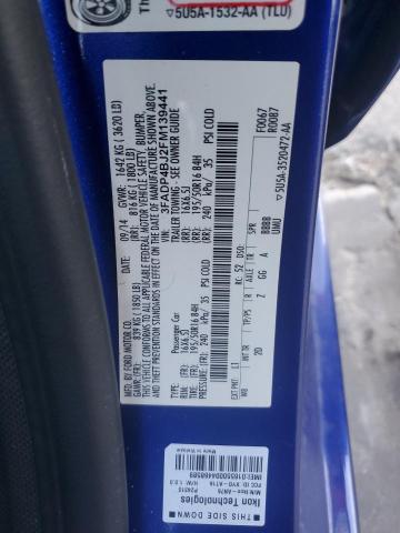 2015 FORD FIESTA SE - 3FADP4BJ2FM139441