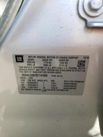 2016 CHEVROLET EQUINOX LT - 2GNALCEK7G1141869