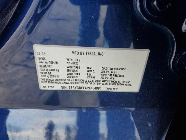 2023 TESLA MODEL Y - 7SAYGDEE4PA154894