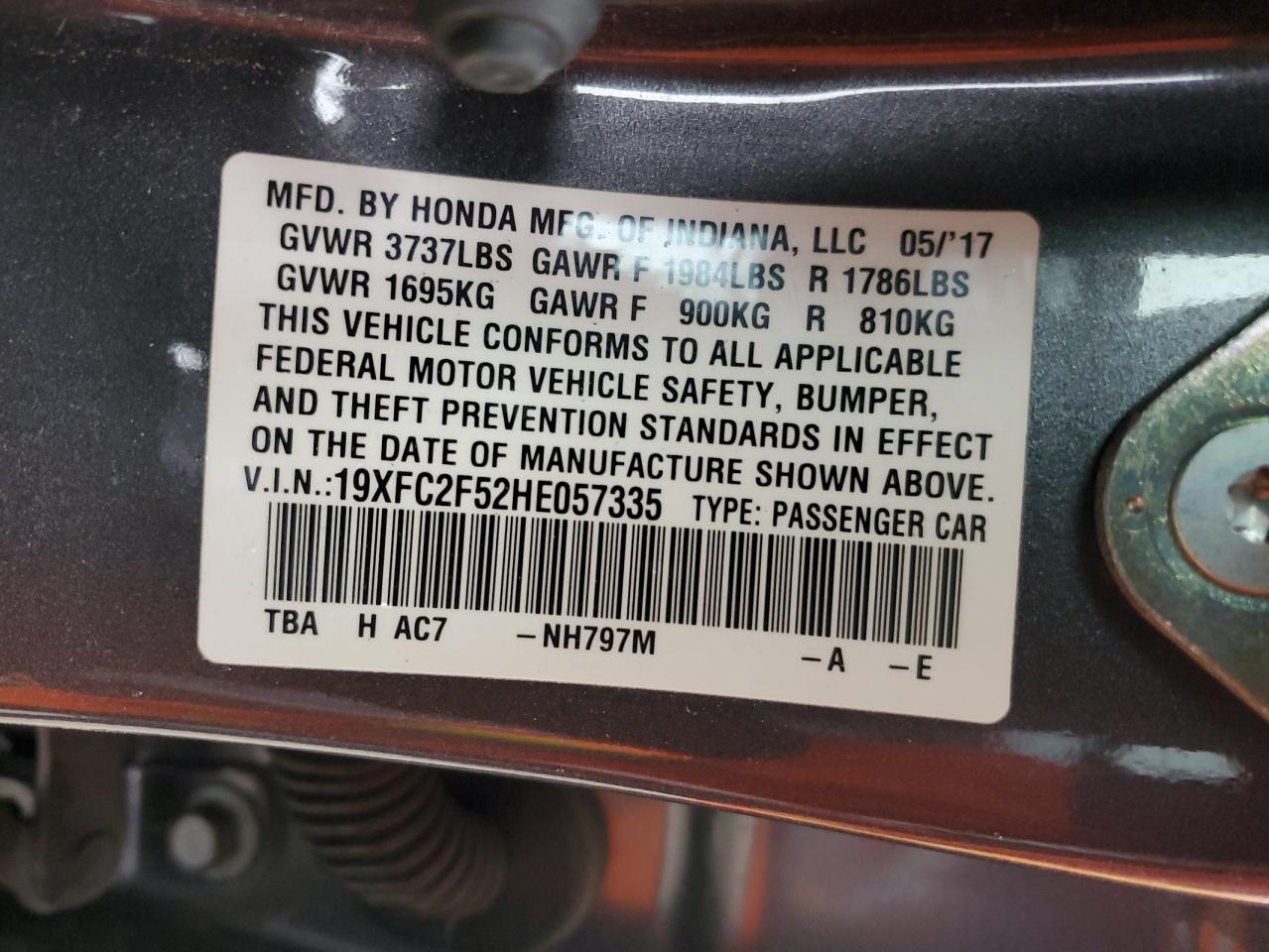 Honda Civic lx 2017