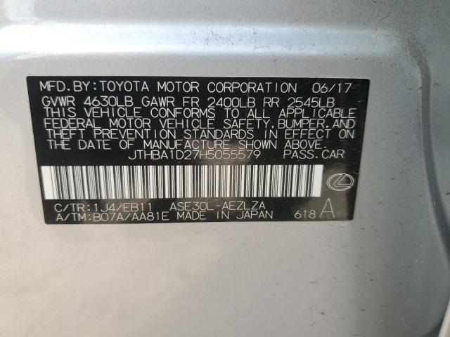2017 LEXUS IS 200T - JTHBA1D27H5055579