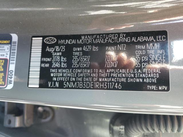 VIN 5NMJB3DE1RH311746 2024 HYUNDAI TUCSON no.12