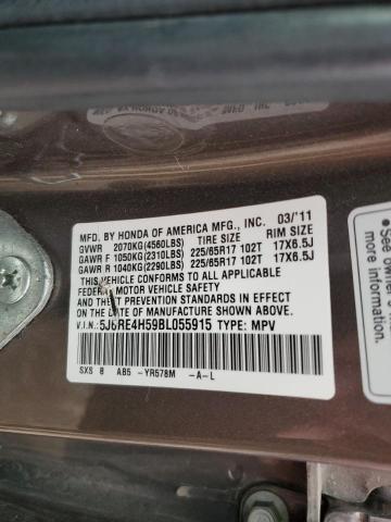 5J6RE4H59BL055915 2011 HONDA CRV