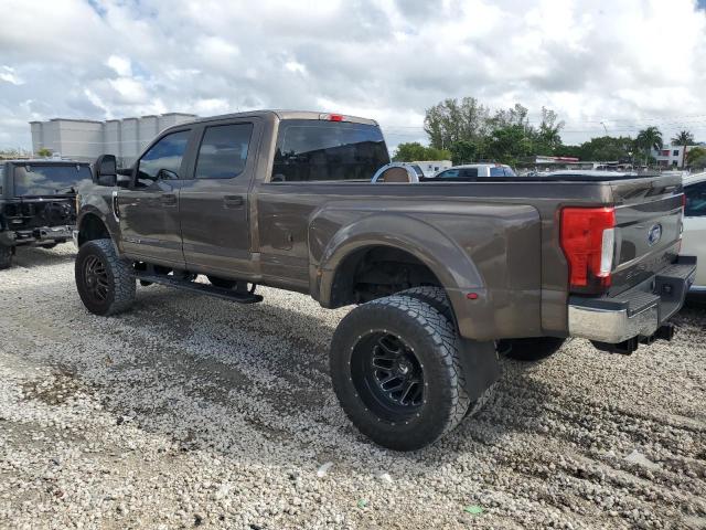 FORD F350 SUPER 2017 tan crew pic diesel 1FT8W3DT8HEB76090 photo #3