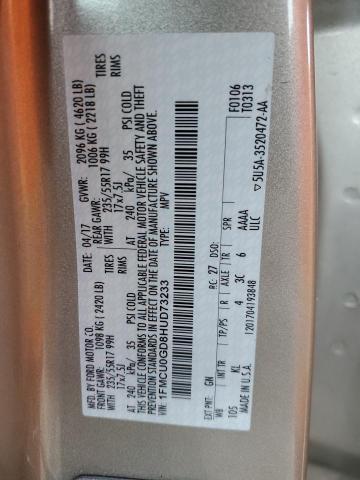 2017 FORD ESCAPE SE - 1FMCU0GD8HUD73233