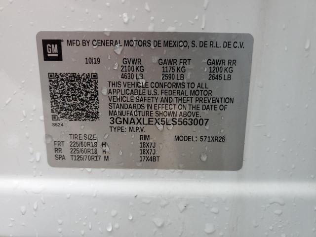 2020 CHEVROLET EQUINOX LT - 3GNAXLEX5LS563007