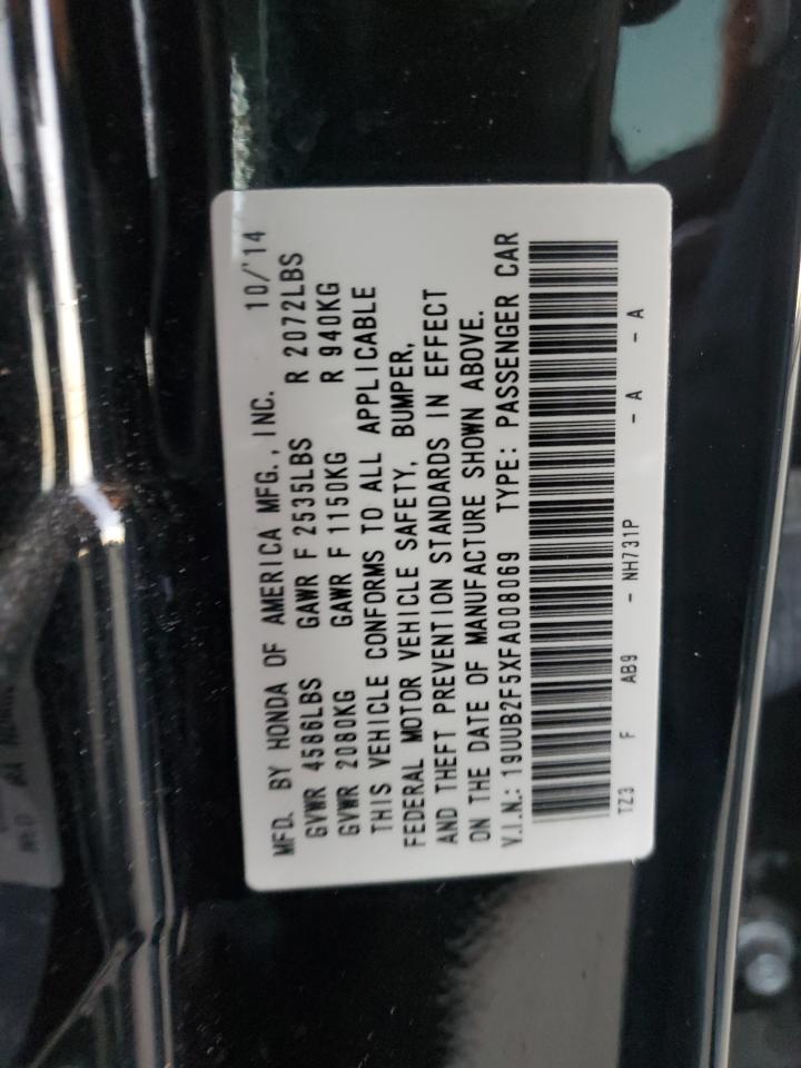 Lot #2996196408 2015 ACURA TLX TECH