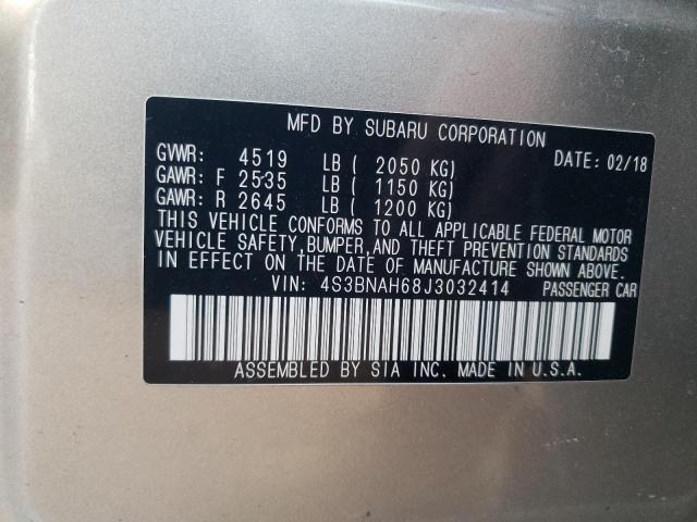 2018 SUBARU LEGACY 2.5 - 4S3BNAH68J3032414