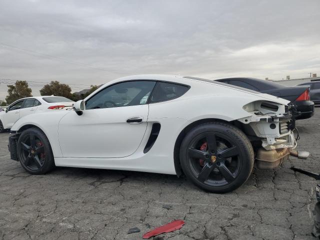 PORSCHE CAYMAN 2015 white  gas WP0AA2A8XFK164824 photo #3